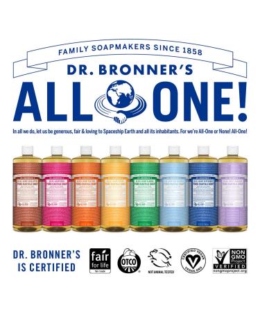 Dr. Bronner's Citrus Pure-Castile Liquid Soap 32oz - Organic & Vegan | 18-in-1 Uses for Face, Body, Hair, and Household Tasks - Buy Online on GoSupps.com