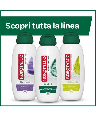  Borotalco Borotalco Original Shower Gel Wet Body Wash with Borotalco fragrance formula with moisturizing agents Borotalcohol effect on the skin dermatologically tested 2 x 600ml bottles - Buy Online on GoSupps.com