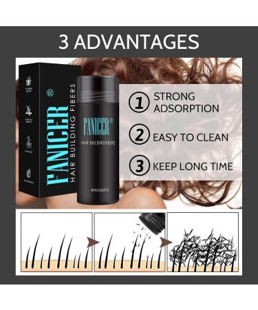 Hair for Hair Thickening Hair Fibres for Hair Thickening Hair Powder for Thin Hair Leave Hair Thicker in Seconds 27.5 g (Dark Brown) - Buy Online on GoSupps.com