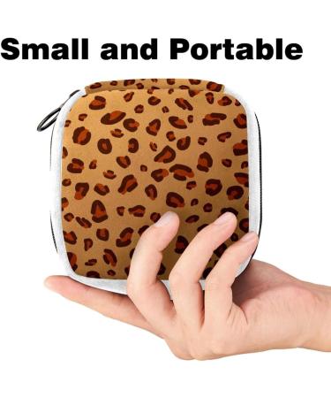 Animal Leopard Print Period Storage Bag | Sanitary Napkin & Tampon Makeup Pouch - Buy Online on GoSupps.com