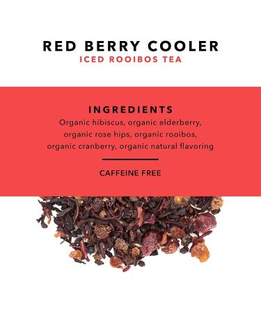 Pinky Up Red Berry Cooler Loose Leaf Iced Tea - Rooibos Herbal Tea Blend | Naturally Calorie Free | 3.0 oz Tin | 25 Servings - Buy Online on GoSupps.com