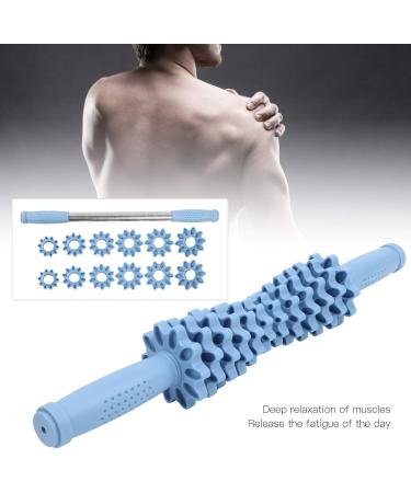 Blue Massage Roller Stick - Deep Tissue Muscle Relief Device for Sore Muscles | Ideal for Gym & Home Exercise - Buy Online on GoSupps.com