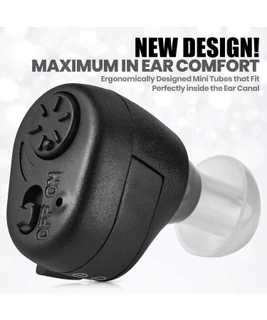 Digital Hearing Amplifier - In-The-Canal (ITC) Pair by MEDca - Doctor Designed Sound Amplification Devices for Adults (Black) - Buy Online on GoSupps.com