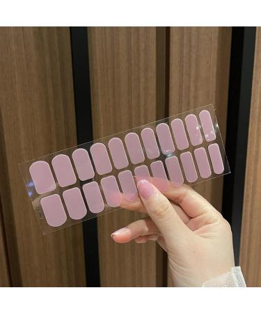 Nail Gel Stickers 44 PCS Gel Nail Stickers Light Colour Gel Nail Strips Long Lasting Nail Polish Strips Self Adhesive Sticker Nails Full Cover Nail Stickers for Women Girls - Buy Online on GoSupps.com