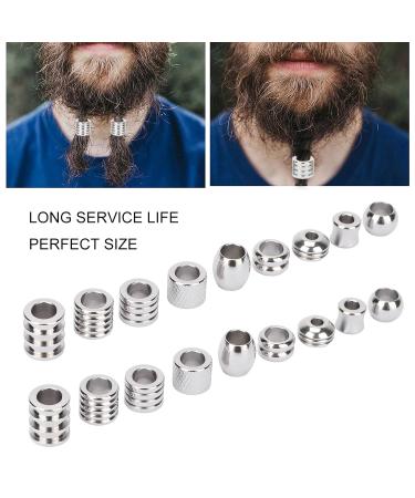 Viking Hair Pearls | 18 Premium Stainless Steel Dread Accessories for Stylish Hair - Buy Online on GoSupps.com