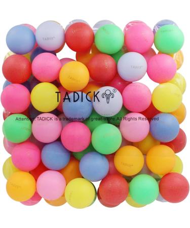Assorted Color 50 Pack Beer Pong Balls - Washable Plastic Table Tennis Balls by TADICK - Buy Online on GoSupps.com
