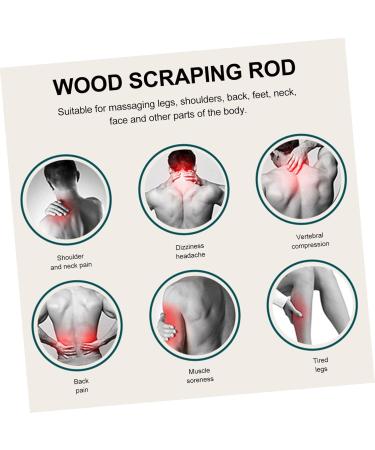 Healeved Wooden Massage Roller Stick | Manual Trigger Point & Acupressure Tool | International Shipping Available - Buy Online on GoSupps.com