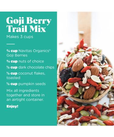 Navitas Organics Goji Berries 16 oz - Organic, Non-GMO, Sulfite-Free Superfood - Buy Online on GoSupps.com