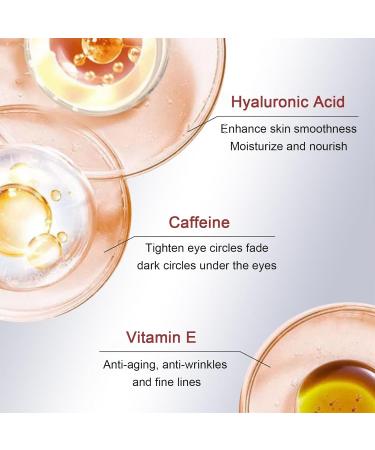 Caffeine Eye Cream for Dark Circles & Puffiness | Anti-Aging Under Eye Serum for Bags Wrinkles & Fine Lines - Visible Firming & Tightening Formula - Buy Online on GoSupps.com