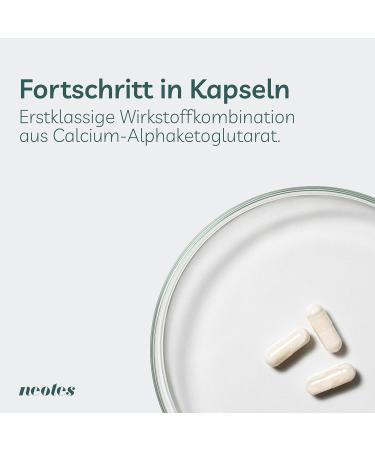 Neotes Calcium Alpha-Ketoglutarate 1000mg - 60 High-Dose Capsules | Premium Dietary Supplement Made in Germany | Laboratory Tested - Buy Online on GoSupps.com