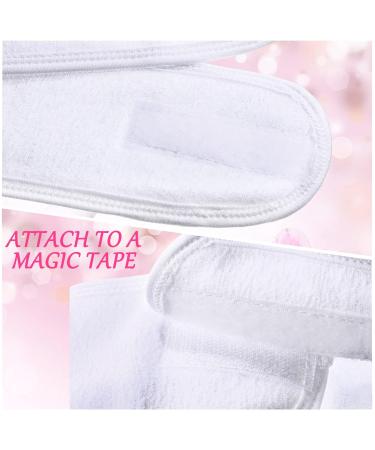 30 Pack Spa Headband | Facial & Makeup Headband for Shower & Sport | Adjustable Towel with Hook and Loop Non Slip | Bulk White Headbands - Buy Online on GoSupps.com