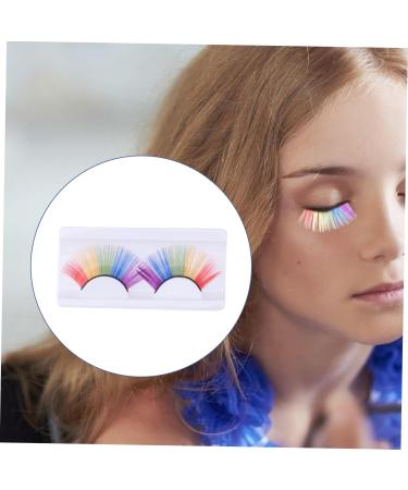 FRCOLOR 3 Pairs Shining Fake Eyelashes Halloween Eyelashes Extension Fake Lashes False Eyelashes Halloween Eyelashes Long Pink Eyelashes Colorful Halloween Eyelashes False Lashes Manual - Buy Online on GoSupps.com