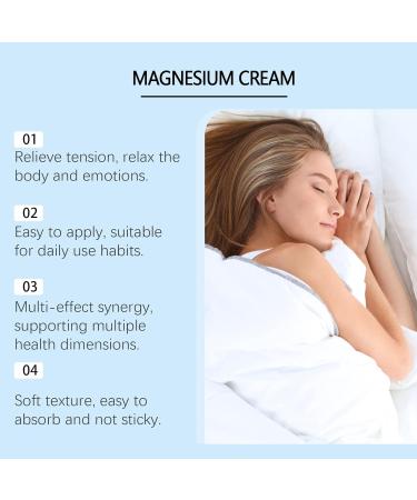  Rubu22a Magnesium Cream Quick Dry Easy to Absorb Relieves Muscle Tension Topical Magnesium Foot Cream Night Lotion Apply to Legs Arms or Body - Buy Online on GoSupps.com
