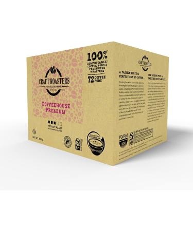 Club Coffee Craft Roasters Coffeehouse Premium - Medium Roast Single Serve Coffee K-Cup Pods Compostable Coffee Pods Keurig Brewer Compatible Rainforest Alliance Certified 72 Count Coffeehouse Premium - Medium Roast 72 count (Pack of 1) - Buy Online on GoSupps.com