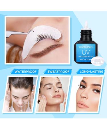 UV Lash Glue for Eyelash Extensions - 2 Pack | 8-9 Weeks Retention | Waterproof & Powerful | Professional Use Only - Buy Online on GoSupps.com