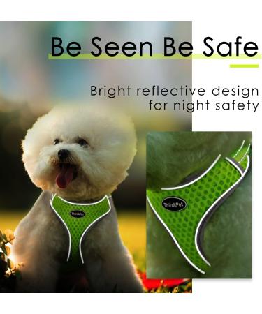 Thinkpet No-Pull Dog Harness Leash Set - Breathable Adjustable Padded Safety Harness for Small Medium Large Dogs - Reflective Yellow (1 Pack) - Buy Online on GoSupps.com