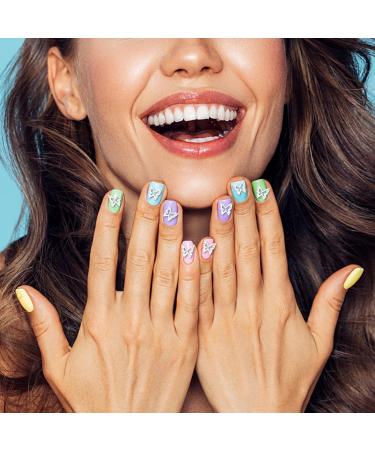 100pcs Silver 3D Alloy Butterfly Nail Charms | Hollow Nail Gems for DIY Manicure | Women's Nail Jewelry Accessories - Buy Online on GoSupps.com