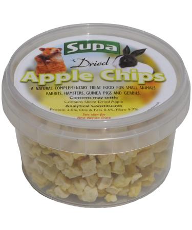 Supa Small Animal Apple Chips 225 ml Pack of 3 | Made From Human Grade Food Material | Excellent Treat For Your Pet