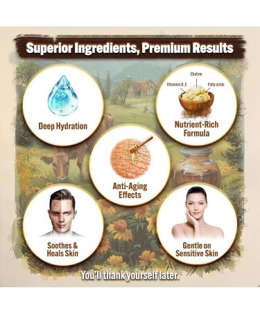 Marroomi Tallow Honey Balm Advanced Beef Tallow for Skin Marroomi Organic Grass-Fed Beef Tallow Balm With Raw Honey Natural Soothing Moisturizing Anti-Aging Suitable for All Skin Types (1 Bottle) - Buy Online on GoSupps.com