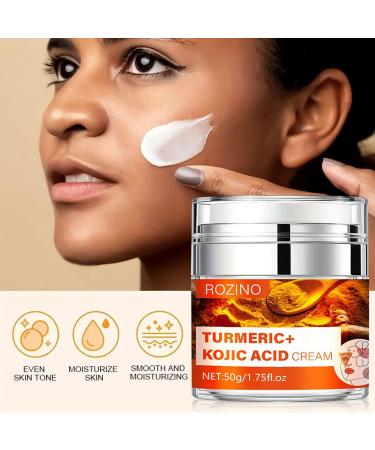 Turmeric Kojic Acid Dark Spots Face Cream Anti Aging Moisturizer for Face and Neck Fight Acne Event Tone Lightening Cream for Dry Skin Dull Dry - Buy Online on GoSupps.com