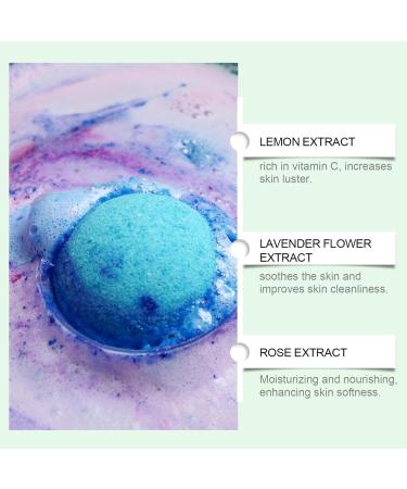 Samuliy Bubble Bath Ball | Small Shower Bombs Long-Lasting Natural Fragrance Bath Balls Bath Balls for Women Relaxing and Skin Care - Buy Online on GoSupps.com
