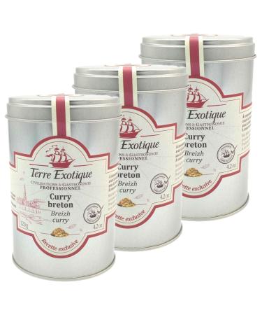 Lot 3x Curry breton - Bo te 120g 120 g (Lot de 3)