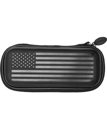 Casemaster Sentry Dart Case Slim EVA Shell for Steel and Soft Tip Darts, Hold 6 Darts and Features Built-in Storage for Flights, Tips and Shafts, American Flag