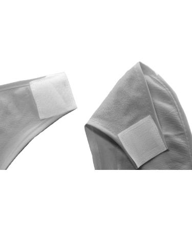 Cre9tive Waterproof Bib for Adults - Grey Eating Apron for Seniors | Shop Internationally - Buy Online on GoSupps.com