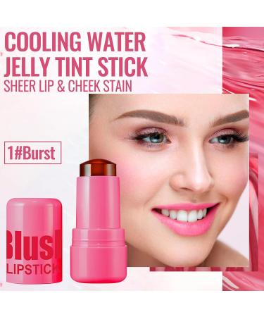 Erinde Cooling Water Jelly Tint Blush Stick | Sheer Lip & Cheek Stain | Buildable Waterproof Tinted Makeup for Long-Lasting Color - Buy Online on GoSupps.com