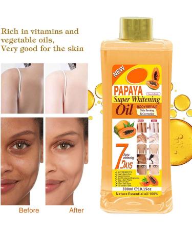Soft 7 Papaya Super Whitening Oil Veetgold Papaya Oil For Skin Papaya Super Whitening Oil Papaya Oil For Lightening Dark Skin Papaya Super Whitening Oil Body Repair For All Skin Types (300ml) - Buy Online on GoSupps.com