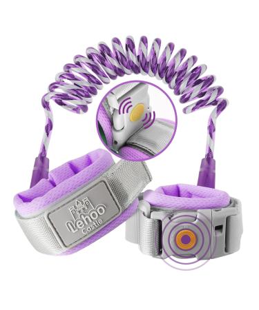 Lehoo Castle Wrist Reins for Toddlers 1.5M Child Wrist Strap Safety with Induction Lock Anti Lost Wrist Link Toddler Toddler Reins for Walking(Purple) - Buy Online on GoSupps.com