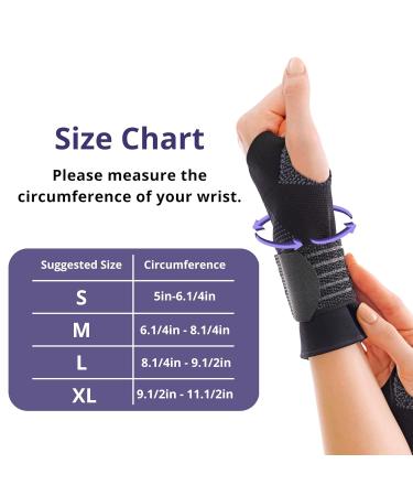 Invera Adjustable Velcro Wrist Support Brace - Unisex Compression Sleeve for Wrist Sprain Carpal Tunnel Arthritis & Tendonitis | Medium Size - Buy Online on GoSupps.com
