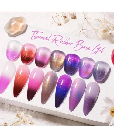 Autumn Gel Nail Polish Colour Changing Gel Nail Polish Thermal Chameleon Gel UV Gel Soak Off Nail Art Pastel Gel Brown Glitter Orange Gold Purple (URB117) - Buy Online on GoSupps.com