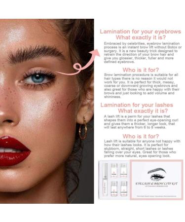 WeixinBuy 2-in-1 Eyebrow Lift & Curling Kit | DIY Eyebrow & Eyelash Lamination Set | Professional Permanent Wave for Trendy Looks - Buy Online on GoSupps.com
