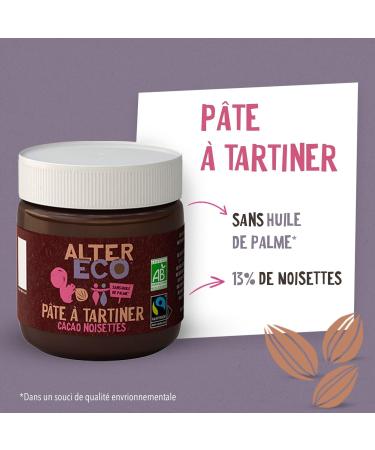 ALTER ECO - Organic Chocolate Hazelnut Spread - Palm Oil Free Spread - 270 G - Buy Online on GoSupps.com