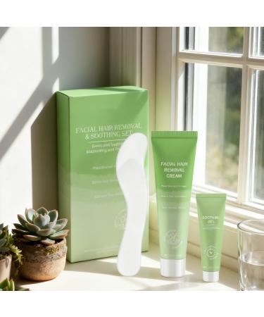  Generisch Facial hair removal cream moisturizing with a scraper depilatory cream for the face underarms legs arms stomach intimate area summer travel brides women - Buy Online on GoSupps.com