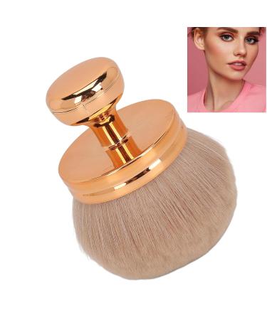 Mushroom Head Makeup Brush - Soft Loose Powder Brush with Rose Gold Electroplated Handle for Blush & Powder | Portable & Versatile - Buy Online on GoSupps.com