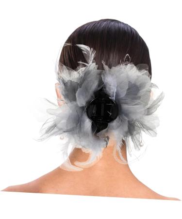 FOMIYES Hair Clips Pearl Organza Flower Hair Clip Hairpin Metal Girl Bride Large Hair Clips - Buy Online on GoSupps.com