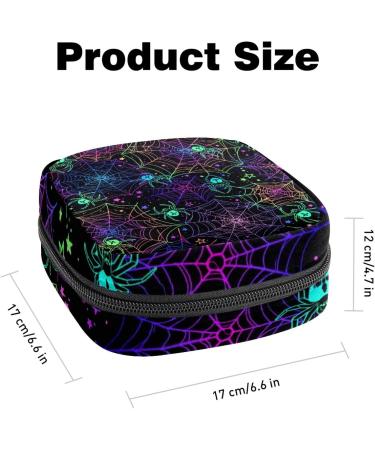 Sanitary Napkin Storage Bag | Halloween Pattern Period Pouch for Women & Teen Girls | Menstrual Cup & Nursing Pad Holder (Multicolor) - Buy Online on GoSupps.com