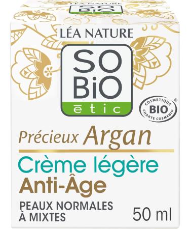 L A NATURE SO BiO tic | Light Anti-Aging Day Cream Precious Argan | Smoothes Tones and Firms the Skin | Organic Argan Oil | Hyaluronic Acid | 99% Natural Origin | Made in France | 50 ml - Buy Online on GoSupps.com