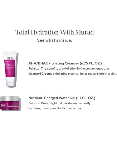 Murad Limited Edition 2021 Gift Set | Premium Skincare Routine Value Set | Perfect Gift for Women for Birthdays Mother's Day Valentine's Christmas & more Total Hydration with Murad - Buy Online on GoSupps.com