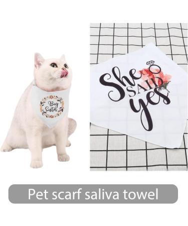 Emsea Dog Haller 'She Said Yes' - Triangle Accessory for Medium & Large Dogs | Perfect for Photos Parties & Weddings - Buy Online on GoSupps.com