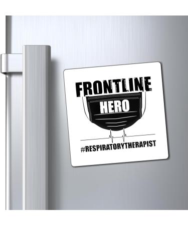 Hilarious Frontlines Front Liner Pulmonology Nurses Doctors Humorous Physicians Top Shelfs Top-of-The-Line Magnets 4" 4" - Buy Online on GoSupps.com