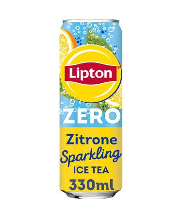 Buy Lipton Ice Tea Sparkling Lemon Zero - Sugar-Free Carbonated Iced Tea 24 x 330ml - International Shipping Available! - Buy Online on GoSupps.com