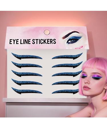 Autocollants pour Eye Liner | D calque Fard Paupi res Femme - Adh sif Tenue Longue Bandes Pour Sorties Danse Voyage Sc ne M res Bleu - Buy Online on GoSupps.com