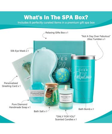 Aimego 8-Piece Spa Basket - Unique Birthday Gifts for Women & Girls | Relaxation Gift Set for Mom Sister Wife | Perfect for Christmas & Valentine's Day - Buy Online on GoSupps.com