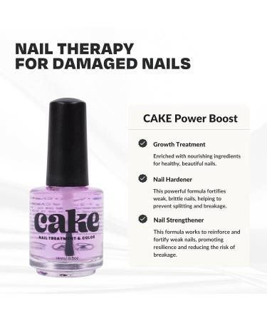 CAKE Nail Nail Strengthener Power Boost Growth - Clear - 0.50 Fl Oz. - Buy Online on GoSupps.com