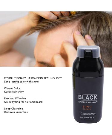  Yinhing Yinhing Coloring Shampoo for Black Hair Semi-Permanent Conditioner for Gray Hair Coverage with Fast Beard and Facial Hair Coloring 250 ml - Buy Online on GoSupps.com