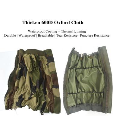Uponauot Snake Gaiters - Adjustable, Lightweight Snake Boot Gaiter for Men and Women | Camo Snake Guards for Hiking and Hunting | Waterproof Gaiters for Snake Bite Protection - Buy Online on GoSupps.com