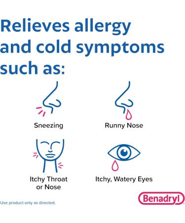 Benadryl Allergy Relief Tablets 100ct & Extra Strength Antihistamine 50mg Diphenhydramine 24ct Benadryl Ultratabs 100ct + Allergy Relief Unflavored 100 Count (Pack of 1) - Buy Online on GoSupps.com